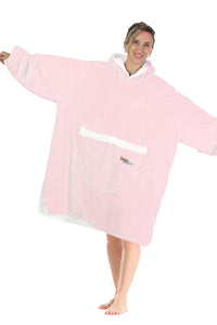 Jump Pocket Light Pink Blanket Hoodie