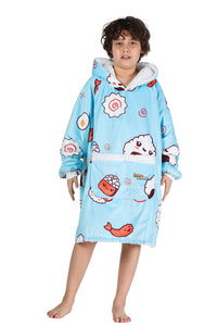 Jump Pocket Kids Size Sushi Blanket Hoodies