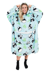 Jump Pocket Panda Blanket Hoodie